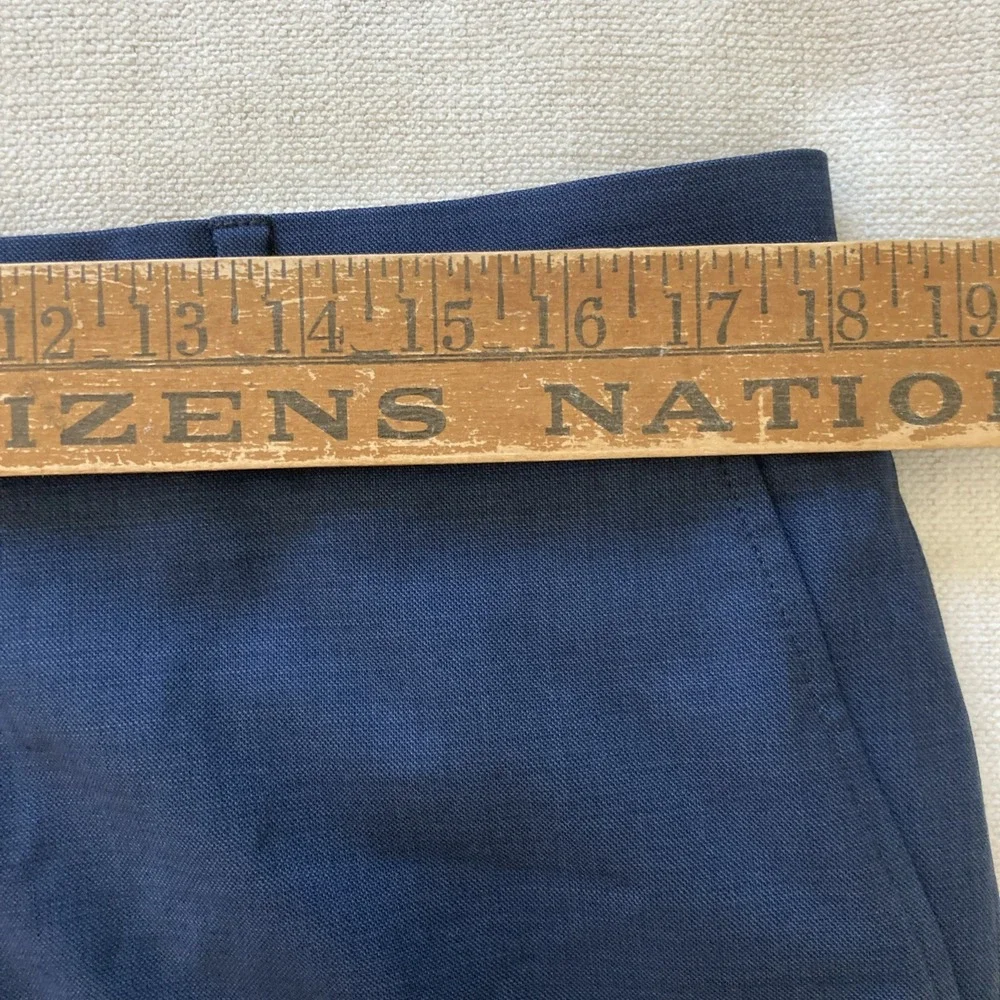 Tommy Hilfiger Men's Modern Fit 2-pc Suit Jacket 44L Pants 36W 29L Wool Blue